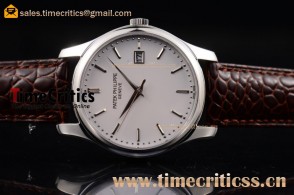 Patek Philippe TriPP89143 Calatrava White Dial Steel Watch  