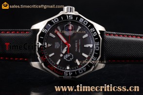 Tag Heuer TriTAG89175 Aquaracer Calibre 5 Match Timer Premier League Special Edition Black Dial Steel Watch  