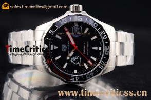 Tag Heuer TriTAG89179 Aquaracer Calibre 5 Match Timer Premier League Special Edition Chrono Black Dial Steel Watch  