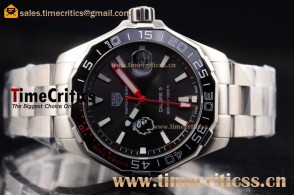 Tag Heuer TriTAG89180 Aquaracer Calibre 5 Match Timer Premier League Special Edition Chrono Black Dial Steel Watch  