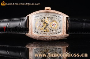 Franck Muller TriFM89028 Cintree Curvex Skeleton Rose Gold Watch