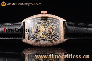 Franck Muller TriFM89029 Cintree Curvex Skeleton Rose Gold Watch