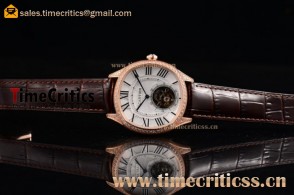 Cartier TriCAR89468 Drive de Cartier Flying Tourbillon White Rose Gold Watch