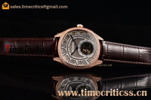 Cartier TriCAR89469 Drive de Cartier Flying Tourbillon Grey Rose Gold Watch
