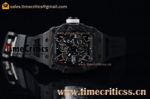 1:1 Richard Mille RM 35-02 RAFAEL NADA TriRM99257 Skeleton Dial White Crown Black Rubber PVD 