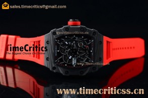 1:1 Richard Mille RM 35-02 RAFAEL NADA TriRM99265 Skeleton Dial Black PVD Red Rubber