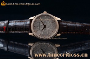 Jaeger LeCoultre TriJL89057 Master Grande Ultra Thin Diamond Dial Rose Gold Watch