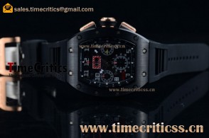 Richard Mille TriRM99220 RM 015 Felipe Massa Flyback Chrono Skeleton Dial PVD/Rose Gold Watch