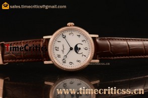 Glashutte TriGTT8058 Senator White Dial Brown Leather Rose Gold Watch