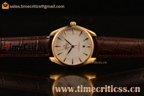 Omega TriOMG291137 De Ville Tresor Master Co-Axial White Dial Yellow Gold Watch (YF)