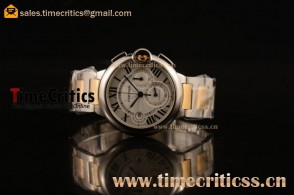 Cartier TriCAR89400 Ballon Bleu De Chronograph White Dial Steel Watch (H)