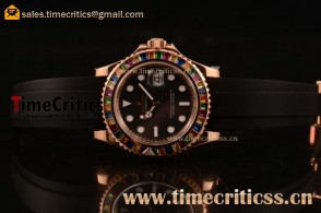 Rolex TriROX89656 Yacht-Master 40 Black Dial Rose Gold Watch 1:1 Original (NOOB)