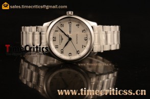 Longines TriJL89056 Master White Dial Steel Watch 