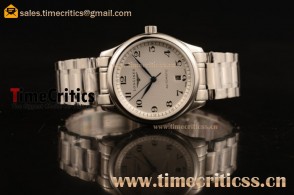 Longines TriJL89057 Master White DialSteel Watch 