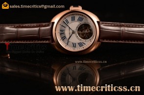 Cartier TriCAR89441 Cle de Cartier White Dial Rose Gold Watch