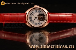 Cartier TriCAR89443 Cle de Cartier White Dial Rose Gold Watch