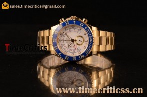 Rolex TriROX89705 Yacht-Master II Chronograph White Dial Yellow Gold Watch (BP)