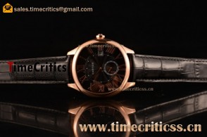 Cartier TriCAR89473 Drive de Cartier Black Dial Rose Gold Watch