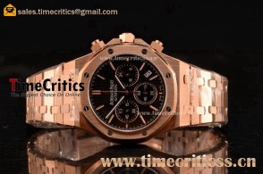 Audemars Piguet TriAP89390 Royal Oak Chronograph Black Dial Rose Gold Watch