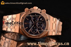 Audemars Piguet TriAP89391 Royal Oak Chronograph Blue Dial Rose Gold Watch