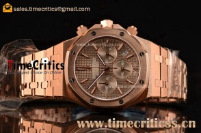 Audemars Piguet TriAP89395 Royal Oak Chronograph Grey Dial Rose Gold Watch