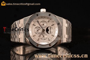 Audemars Piguet TriAP89256 Royal Oak Perpetual Calendar White Dial Steel Watch