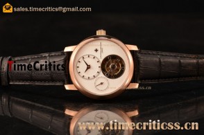 Vacheron Constantin TriVC120 Traditionnelle White Dial Rose Gold Watche