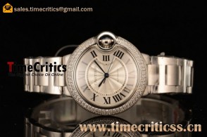 Cartier TriCAR89409 Ballon Bleu De White Dial Steel Watch 1:1 Original