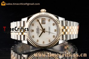 Rolex 116333 jwd Datejust White Dial Two Tone Watch (BP)