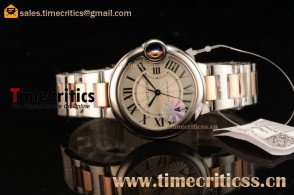 Cartier W6920099 Ballon Bleu De Silver Dial Two Tone Watch