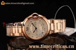 1:1 Cartier WE902062 Ballon Bleu De Silver Dial Rose Gold Watch