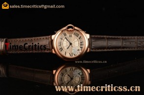 1:1 Cartier W6920097 Ballon Bleu De Silver Dial Rose Gold Watch