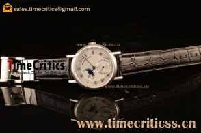 Breguet TriPN745 Classique Moonphase White Dial Steel Watch