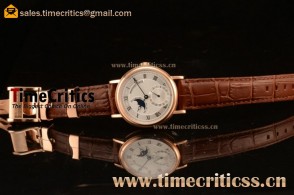 Breguet TriPN747 Classique Moonphase White Dial Rose Gold Watch