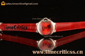 Cartier TriCAR89415 Ballon Bleu De Cartier Red Dial Steel Watch