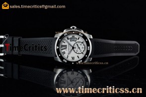 Cartier TriCAR89418 Calibre de Cartier Diver  White Dial Watch 