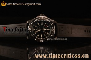 Breitling SuperOcean 2824 Auto Black PVD Case with Black Dial and Black Rubber Strap - 1:1 Origianl (GF)