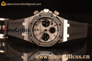 Audemars Piguet Royal Oak Chronograph White Dial With Blue Sub Dial Strap Swiss Valjoux 7750 26331ST.OO.1220ST.01