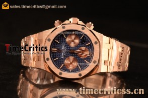 Audemars Piguet Royal Oak Chrono Full Rose Gold With Blue Dial 7750 Automatic 26331OR.OO.1220OR.01