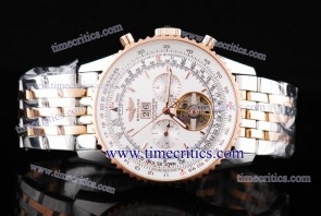 Breitling TriBrl226 Navitimer Cosmonaute White Dial Two Tone Watch