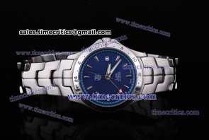 Tag Heuer TcrTHF029Link Auto GMT Blue Dial Steel Watch