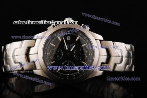 Tag Heuer TcrTHF031 Link Chrono Black Dial Steel Watch