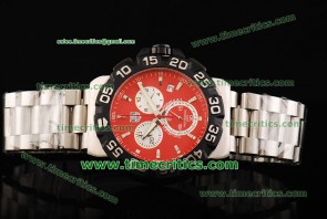 Tag Heuer TcrTHF009 Formula 1 Mens Chrono Red Dial Steel Watch