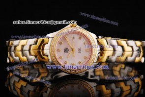 Tag Heuer TcrTHL454 Link Ladies Two Tone Steel Pink Diamond Markers Watch