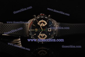 Tag Heuer TcrTHGC252 Grand Carrera Calibre 17 RS Chrono Black Dial Black Rubber Strap Titanium Watch