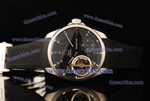 Tag Heuer TcrTHGC271 Grand Carrera Calibre Pendulum Black Dial Black Rubber Strap Steel Watch