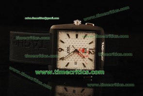 Tag Heuer TcrTHH295 Professional Golf White Dial White Stick Markers Black Rubber Strap PVD Watch