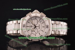 Tag Heuer TcrTHF025 Formula 1 Lady Chrono 1:1 Original White Dial Diamond Bezel Stick Markers Steel Watch