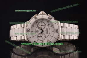 Tag Heuer TcrTHF021 Formula 1 Lady Chrono White Dial White Ceramic Bezel Steel Watch