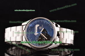 Tag Heuer TcrTHM323 Mikrogirder 10000 Black Dial Blue Minutes Hands Steel Watch